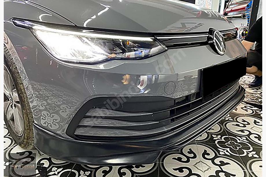 Volkswagen Golf 8 2019- гг. Передний лип DPT V-1 (Черный Глянец) Image