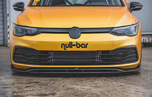 Volkswagen Golf 8 2019- гг. Передний лип DPT V-2 (Черный Глянец) фото 1