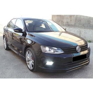 Передний лип DPT V-1 (2014-2018, под покраску) Volkswagen Jetta 2011-2018 гг. фото 4