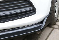 Volkswagen Polo 2010-2017 гг. Передний лип DPT V-2 (Черный Глянец) фото 6