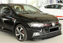 Volkswagen Polo 2017- гг. Передний сплиттер DPT V-1 (для GTI, Черный Глянец) фото 2