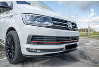 Volkswagen T5 2010-2015 гг. Передний лип-спойлер DPT (Черный Глянец) фото 1