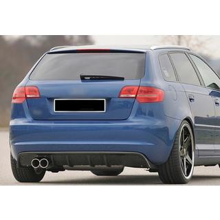 Задний диффузор DPT (2008-2010, Черный Глянец) Audi A3 2003-2012 гг. фото 4