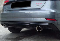 Audi A3 2012-2020 гг. Задний диффузор DPT (HB, 2017-2020, черный глянец) фото 4