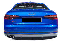 Audi A4 B9 2015-2024 гг. Задний диффузор DPT (2015-2019, черный глянец) фото 1