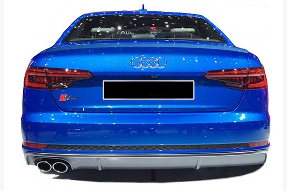 Audi A4 B9 2015-2024 гг. Задний диффузор DPT (2015-2019, черный глянец) Image