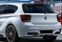 BMW 1 серия F20/F21 2011-2019 гг. Задний диффузор DPT (Черный Глянец) фото 1