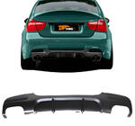 BMW 3 серия E90/E91 2005-2011 гг. Задний диффузор DPT V-3 (для E90 M-Sport, Черный Глянец) фото 1