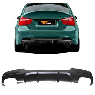 Задний диффузор DPT V-3 (для E90 M-Sport, Черный Глянец) BMW 3 серия E90/E91 2005-2011 гг. фото 1