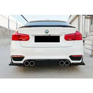 Задний диффузор DPT V-6 (для M3, Черный Глянец) фото 1