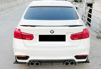 BMW 3 серия F30/F31 2012-2019 гг. Задний диффузор DPT V-1 (для M3, Черный Глянец) фото 5