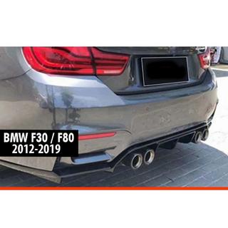 Задний диффузор DPT V-2 (для Vorstainer, Черный Глянец) BMW 3 серия F30/F31 2012-2019 гг. фото 1