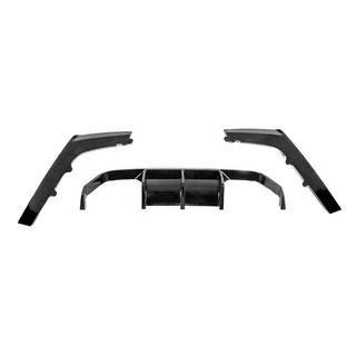 Задний диффузор DPT V-2 (для Vorstainer, Черный Глянец) BMW 3 серия F30/F31 2012-2019 гг. фото 4