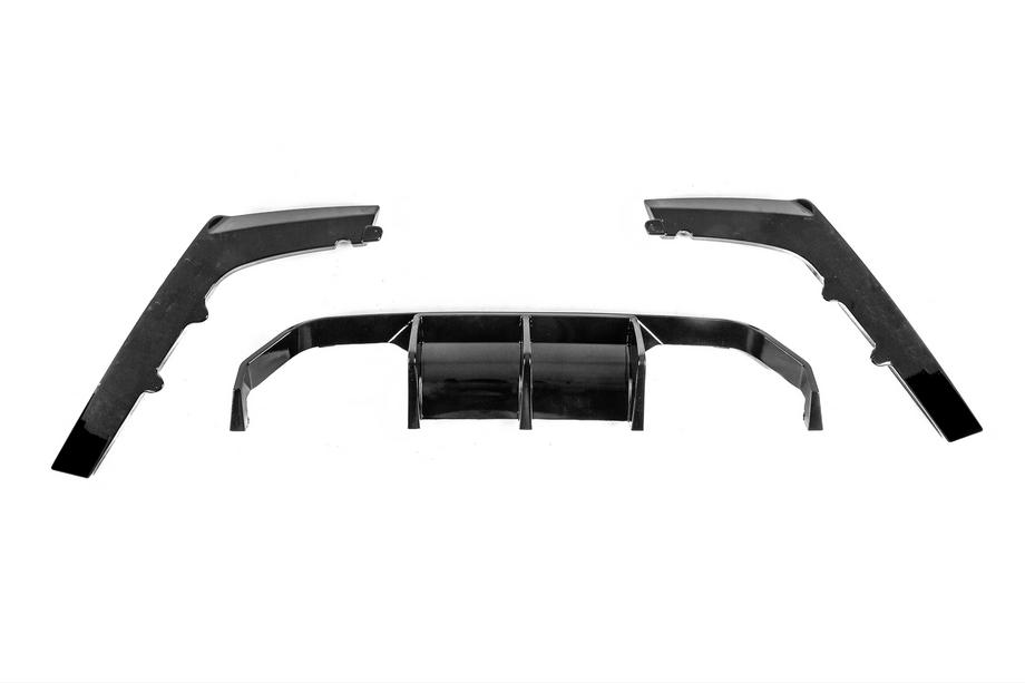 BMW 3 серия F30/F31 2012-2019 гг. Задний диффузор DPT V-2 (для Vorstainer, Черный Глянец) Фото 4