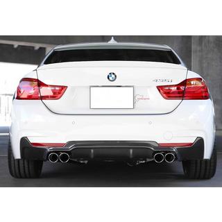 Задний диффузор DPT V-2 (для M-Performance, Черный Глянец) BMW 4 серия F32/F33/F36 2012-2020 гг.