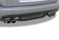 BMW 5 серия E60/E61 2003-2010 гг. Задний диффузор DPT (для M-5, Черный Глянец) фото 1