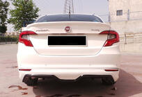 Fiat Tipo 2016- гг. Задний диффузор DPT (SD, Черный Глянец) фото 1