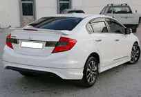Honda Civic Sedan IX 2011-2016 гг. Задний диффузор DPT (Грунтованный под покраску) фото 2