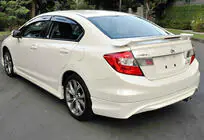 Honda Civic Sedan IX 2011-2016 гг. Задний диффузор DPT (Грунтованный под покраску) фото 3