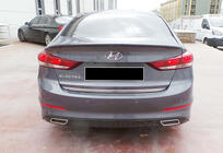 Hyundai Elantra (AD) 2015-2020 гг. Задний Диффузор DPT V-1 (Черный Глянец) фото 2