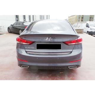 Задний Диффузор DPT V-1 (Черный Глянец) Hyundai Elantra (AD) 2015-2020 гг. фото 2