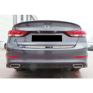 Задний Диффузор DPT V-1 (Черный Глянец) Hyundai Elantra (AD) 2015-2020 гг. фото 3