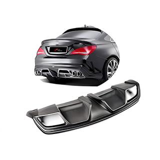 Задний диффузор DPT (Черный Глянец) Mercedes CLA C117 2013-2019 гг.
