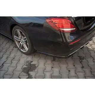 Задний FLAP Диффузор DPT (Черный Глянец) Mercedes E-сlass W213 2016-2023 гг. фото 1