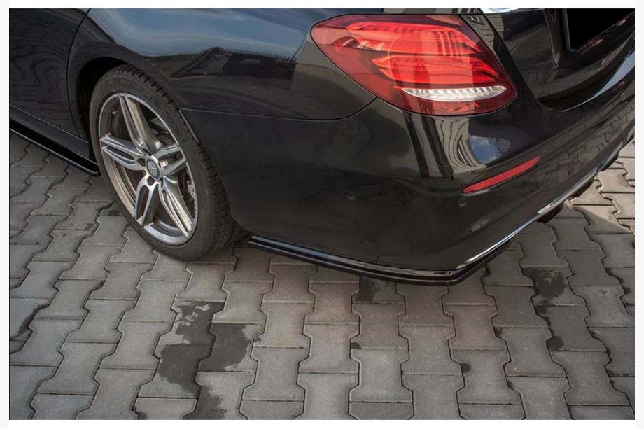 Mercedes E-class W213 2016-2023 гг. Задний FLAP Диффузор DPT (Черный Глянец) Image