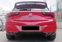 Opel Astra K 2016-2021 гг. Задний диффузор DPT V-1 (HB, Черный Глянец) фото 3
