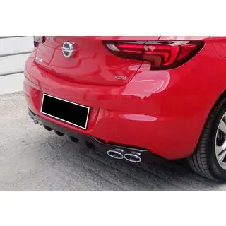 Задний диффузор DPT V-1 (HB, Черный Глянец) Opel Astra K 2016-2021 гг. фото 4