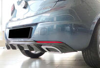 Opel Astra K 2016-2021 гг. Задний диффузор DPT V-2 (HB, Черный Глянец) фото 1