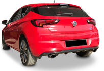 Opel Astra K 2016-2021 гг. Задний диффузор DPT V-3 (HB, Черный Глянец) фото 1