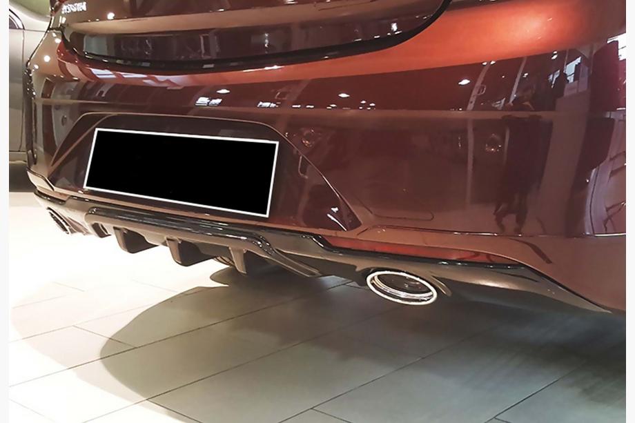 Opel Insignia 2017-2022 гг. Задний диффузор DPT (SD, Черный Глянец) Image