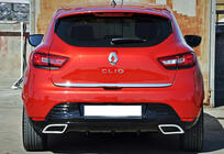 Renault Clio IV 2012-2019 гг. Задний диффузор DPT V-2 (Черный Глянец) фото 1