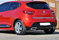 Renault Clio IV 2012-2019 гг. Задний диффузор DPT V-2 (Черный Глянец) фото 2
