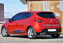 Renault Clio IV 2012-2019 гг. Задний диффузор DPT V-2 (Черный Глянец) фото 3