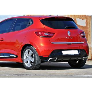 Задний диффузор DPT V-2 (Черный Глянец) Renault Clio IV 2012-2019 гг. фото 2