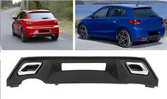 Seat Ibiza 2017- гг. Задний диффузор DPT V-2 (Черный Глянец) фото 1