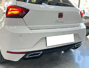 Seat Ibiza 2017- гг. Задний диффузор DPT V-3 (Черный Глянец) фото 1