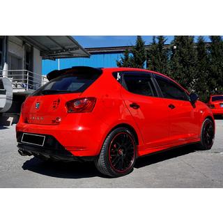 Задний диффузор DPT (Черный Глянец) Seat Ibiza 2010-2017 гг. фото 2