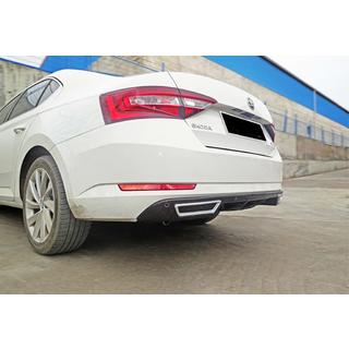 Задний диффузор DPT V-2 (Черный Глянец) Skoda Superb 2015-2024 гг. фото 3