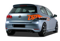Volkswagen Golf 6 2008-2014 гг. Задний диффузор DPT V-1 (для Base, Черный Глянец) фото 1
