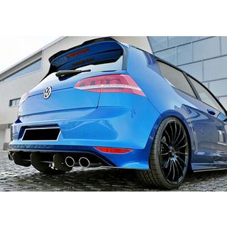 Задний диффузор DPT V-4 (для R / R-Line, 2012-2019, Черный Матовый) Volkswagen Golf 7/E-Golf 2012-2020 гг. фото 2