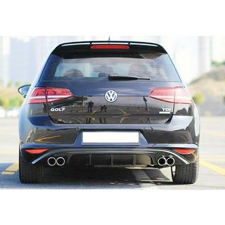 Задний Диффузор DPT V-6 (2012-2017, Черный Глянец) Volkswagen Golf 7/E-Golf 2012-2020 гг. фото 2