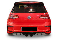 Volkswagen Golf 7/E-Golf 2012-2020 гг. Задний диффузор DPT V-7 (2012-2017, Черный Глянец) фото 1