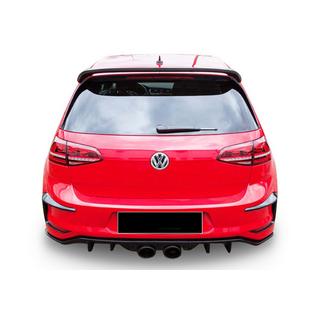 Задний диффузор DPT V-7 (2012-2017, Черный Глянец) Volkswagen Golf 7/E-Golf 2012-2020 гг. фото 2