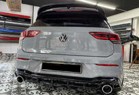 Volkswagen Golf 8 2019- гг. Задний диффузор DPT V-2 (Черный Глянец) фото 1