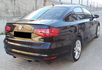 Volkswagen Jetta 2011-2018 гг. Задний диффузор DPT (2014-2018, Черный Глянец) фото 2