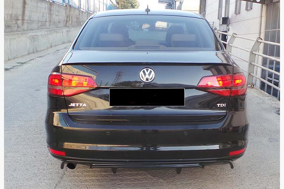 Volkswagen Jetta 2011-2018 гг. Задний диффузор DPT (2014-2018, Черный Глянец) Image